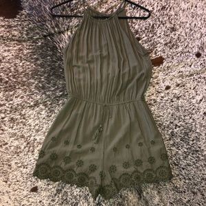 Olive green romper